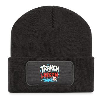 Tränen der Linken Linke Tränen - Recycelte Patch Beanie - Dunkelgrau - Vorne