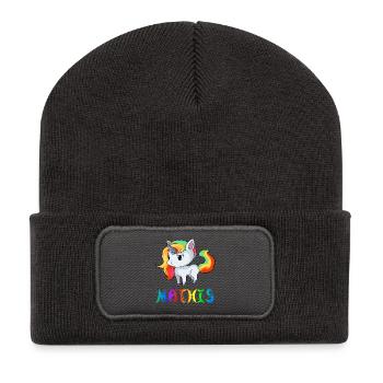 Einhorn Mathis - Recycelte Patch Beanie - Dunkelgrau - Vorne