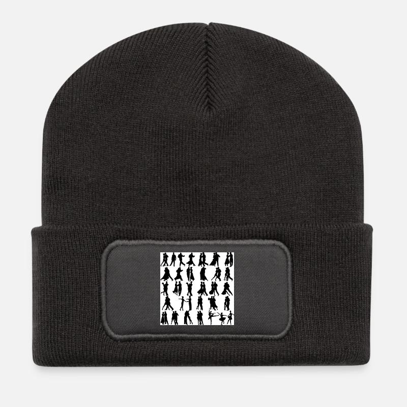 Tanzen - Recycelte Patch Beanie - Dunkelgrau