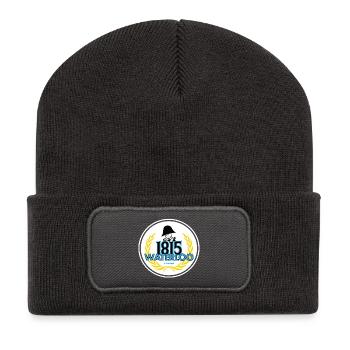 Waterloo - Beanie recyclé à patch - charbon - Devant