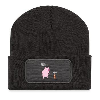 Bacon i am your father - Bacon - Father - Recycled Patch Beanie - dark grey - Front
