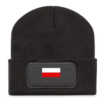 Poland - Recycled Patch Beanie - dark grey - Front