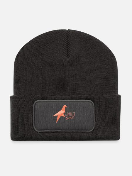 Summertime - Recycled Patch Beanie - dark grey