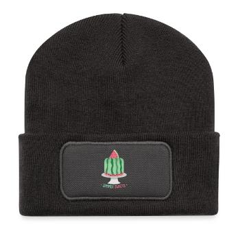 Melone - Recycelte Patch Beanie - Dunkelgrau - Vorne