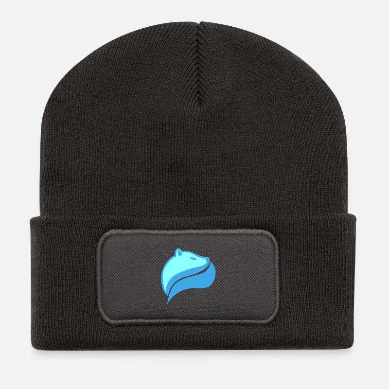Eisbär - Recycelte Patch Beanie - Dunkelgrau