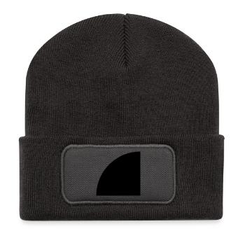 Viertelkreis - Recycelte Patch Beanie - Dunkelgrau - Vorne