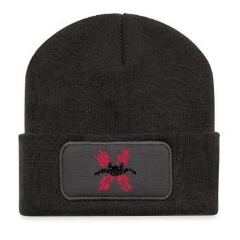 skydiver extreme - Recycled Patch Beanie - dark grey - Front