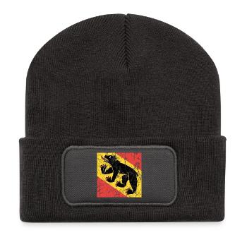 flag Bern Bern Fahne Flagge flag bandera - Recycled Patch Beanie - dark grey - Front