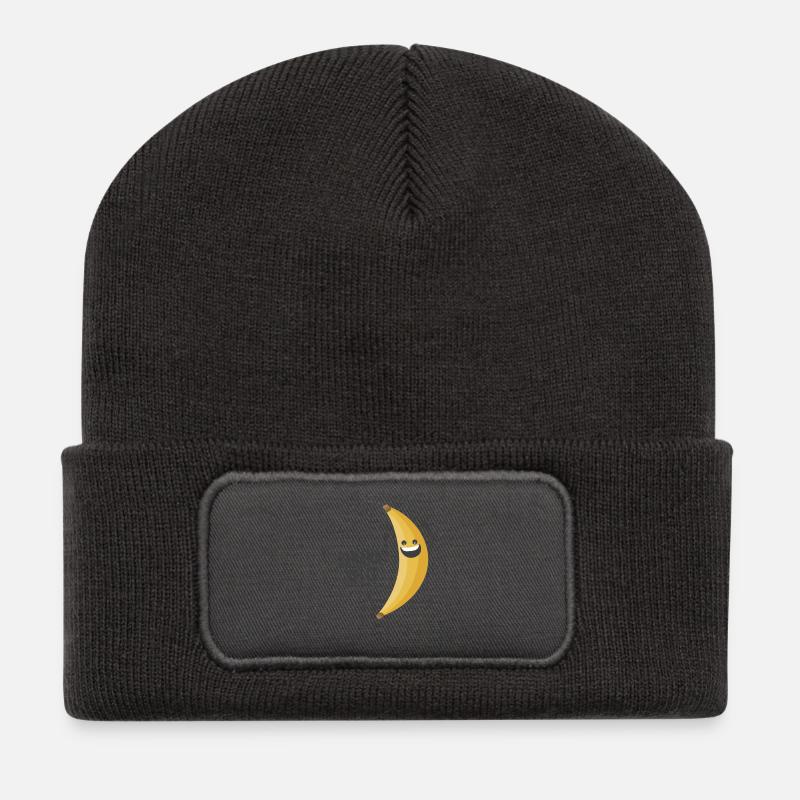 Banana Split - Recycled Patch Beanie - dark grey
