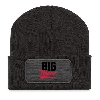 Big Niece - Recycled Patch Beanie - dark grey - Front