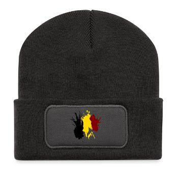 Belgien Pepigo - Recycelte Patch Beanie - Dunkelgrau - Vorne