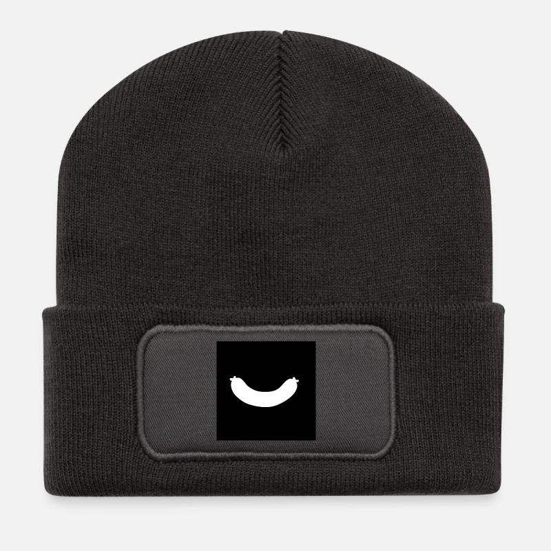 Wurst - Recycelte Patch Beanie - Dunkelgrau