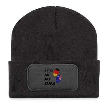 In my DNA Germany and Australia / present - Recycled Patch Beanie - dark grey - Front
