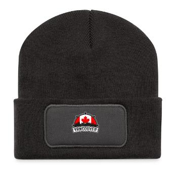 Vancouver Canada Skyline Travel Souvenir Canadian - Recycled Patch Beanie - dark grey - Front