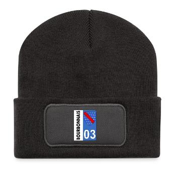 Bourbonnais - Recycelte Patch Beanie - Dunkelgrau - Vorne