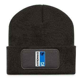 Aveyronnaise - Recycelte Patch Beanie - Dunkelgrau - Vorne
