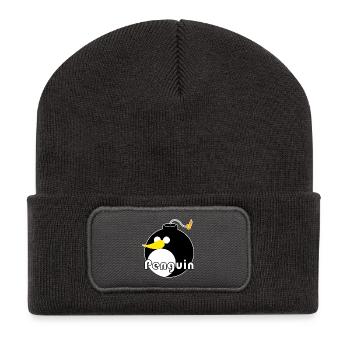 Penguin - Recycelte Patch Beanie - Dunkelgrau - Vorne
