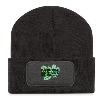 Umwelt Erde Recycling Naturschutz Statement - Recycelte Patch Beanie - Dunkelgrau - Vorne