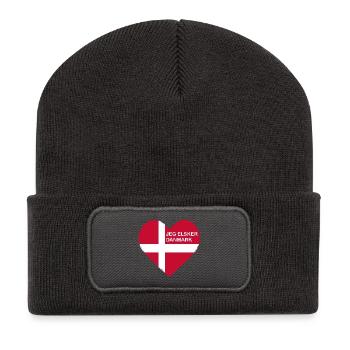 J’adore le T-shirt Danemark - Beanie recyclé à patch - charbon - Devant