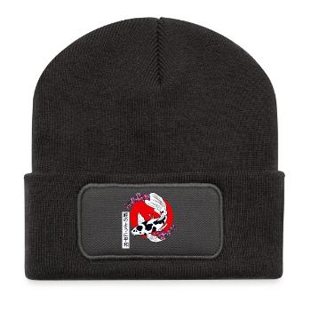 KOI - Recycled Patch Beanie - dark grey - Front
