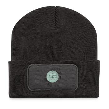 Yoga - Recycled Patch Beanie - dark grey - Front