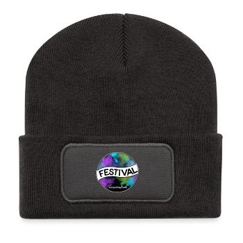 Festival Tomorrowland - Recycelte Patch Beanie - Dunkelgrau - Vorne