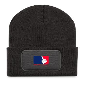 Majeur league - Beanie recyclé à patch - charbon - Devant