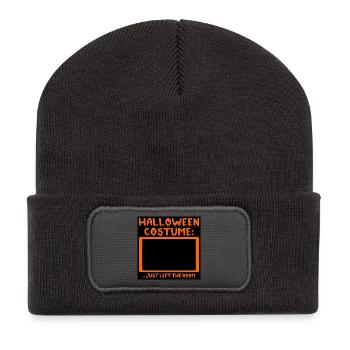 Funny Halloween Costume - Quotes - Recycled Patch Beanie - dark grey - Front