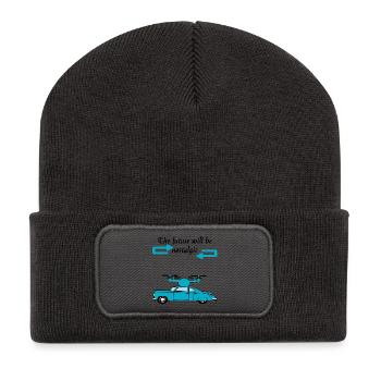The futur will be nostalgic - Recycled Patch Beanie - dark grey - Front