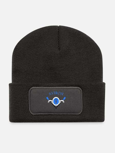 Aviron - Beanie recyclé à patch - charbon