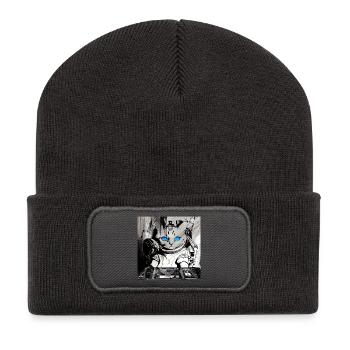 Cats DJ Artwork - Recycled Patch Beanie - dark grey - Front
