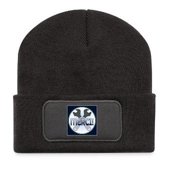 MERCI - outils de pince - ARTISAN - Beanie recyclé à patch - charbon - Devant