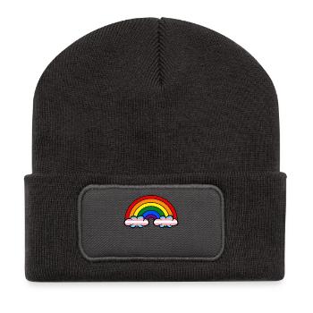 Lesbian Gay Tolerance Lgbt Rainbow Bisexual - Recycled Patch Beanie - dark grey - Front