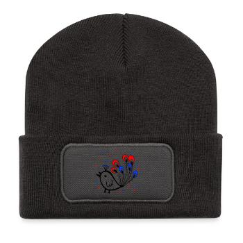 Carnival, Carnival, Sparrow - Recycled Patch Beanie - dark grey - Front