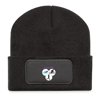 Triathlon - Recycelte Patch Beanie - Dunkelgrau - Vorne
