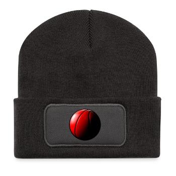 Basketball Sunrise Round - Recycled Patch Beanie - dark grey - Front
