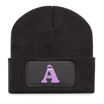 A - Recycled Patch Beanie - dark grey - Front