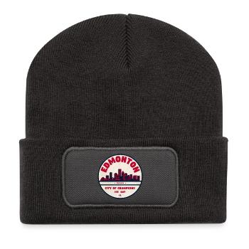 Edmonton Vintage : Ville des Champions - Beanie recyclé à patch - charbon - Devant