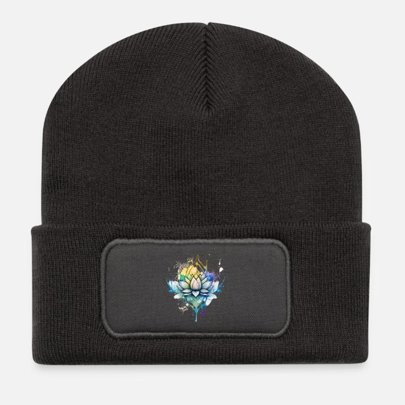 Yoga - Recycelte Patch Beanie - Dunkelgrau