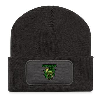 Cannabiche 02 - Recycled Patch Beanie - dark grey - Front