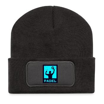 Tennis Padel Player Padel Coach Racket - Recycled Patch Beanie - dark grey - Front