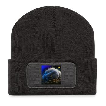 Photo macro creature 07 - Recycled Patch Beanie - dark grey - Front