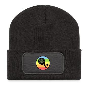 Raquette Padel Tournoi Balles Padel Tennis - Beanie recyclé à patch - charbon - Devant