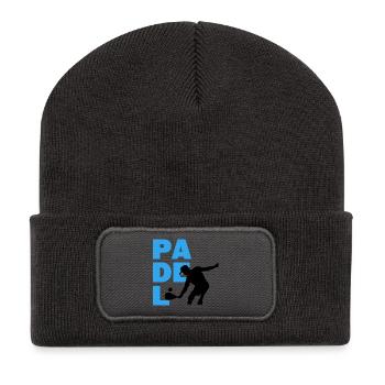 Padel Jeu Spiler Déclaration Balles Raquette Padel - Beanie recyclé à patch - charbon - Devant