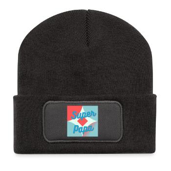 HAPPY BIRTHDAY DAD. DAD. FATHER's DAY. HAPPY BIRTHDAY - Recycled Patch Beanie - dark grey - Front
