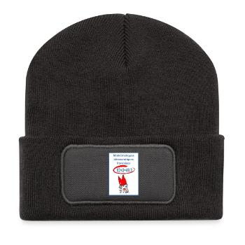 Mathématiques démocratiques françaises - Beanie recyclé à patch - charbon - Devant