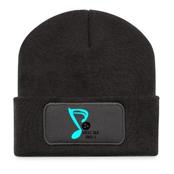 STOLZ AUF MUSIKERIN - MUSIKNOTE MUSIKINSTRUMENTE - Recycelte Patch Beanie - Dunkelgrau - Vorne
