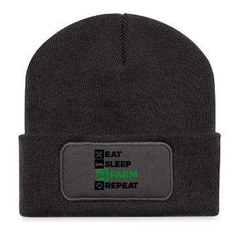 Déclaration sur les tracteurs de véhicules à moteur Agriculture agricole biologique - Beanie recyclé à patch - charbon - Devant