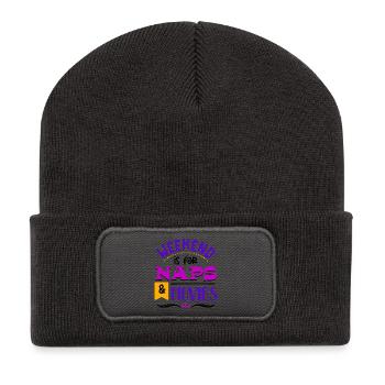 Filmabend Movie Night Movies Déclaration Cineaste - Beanie recyclé à patch - charbon - Devant