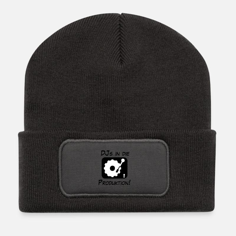 DJs in production! - Recycled Patch Beanie - dark grey
